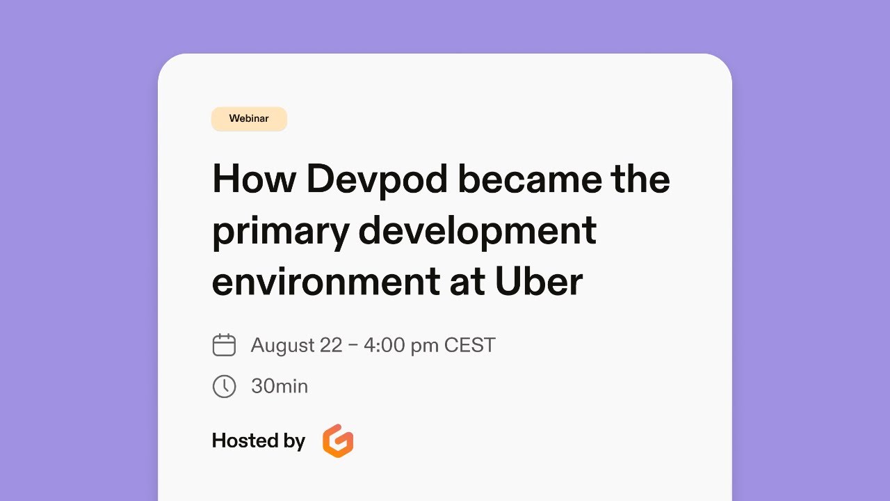 Play: How Devpod became the primary development environment at Uber