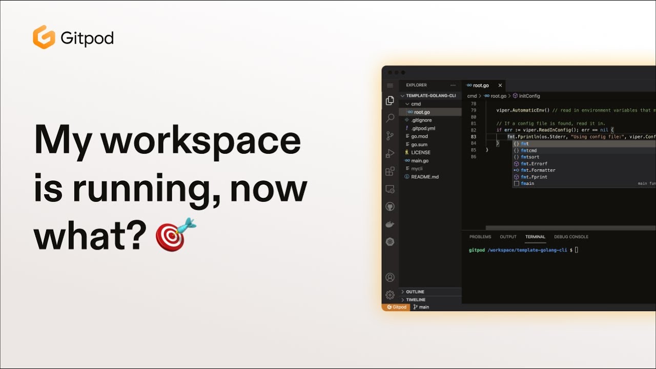 Play: My workspace is running, now what? 🎯