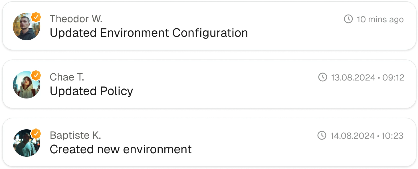 Audit logging