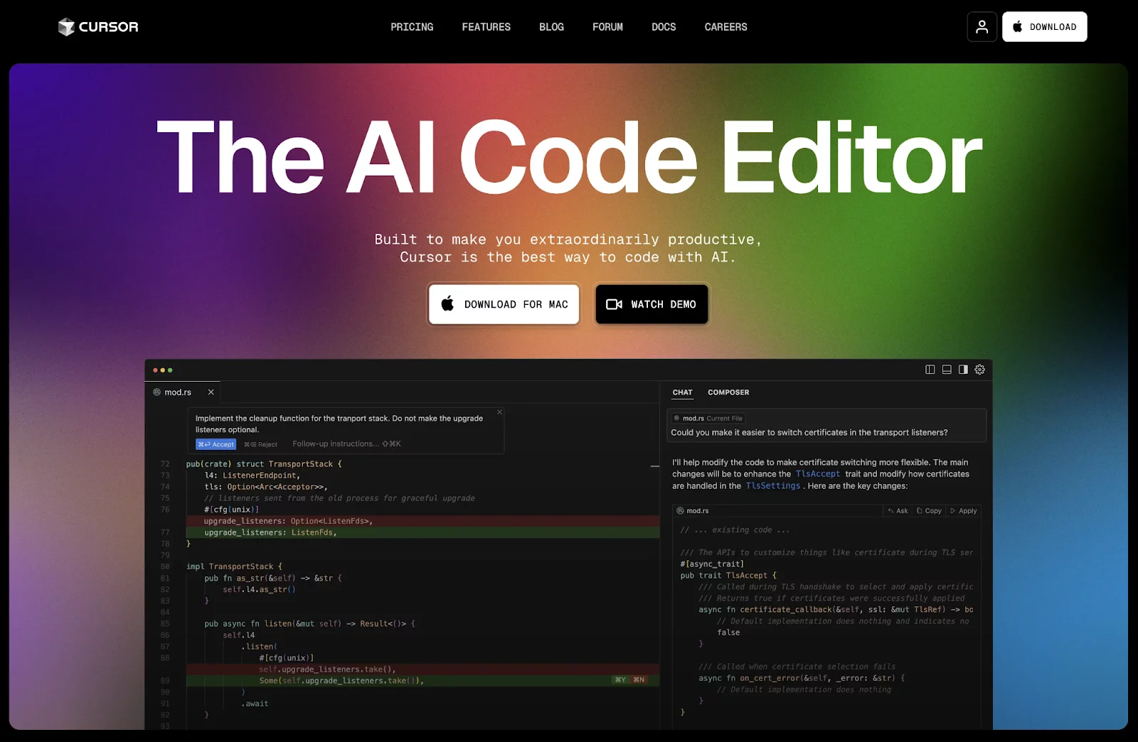 Cursor Code Editor